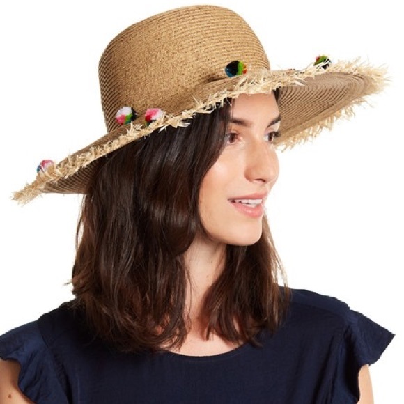 San Diego Hat Company Accessories - San Diego Hat Pompom & Frayed Brim Hat